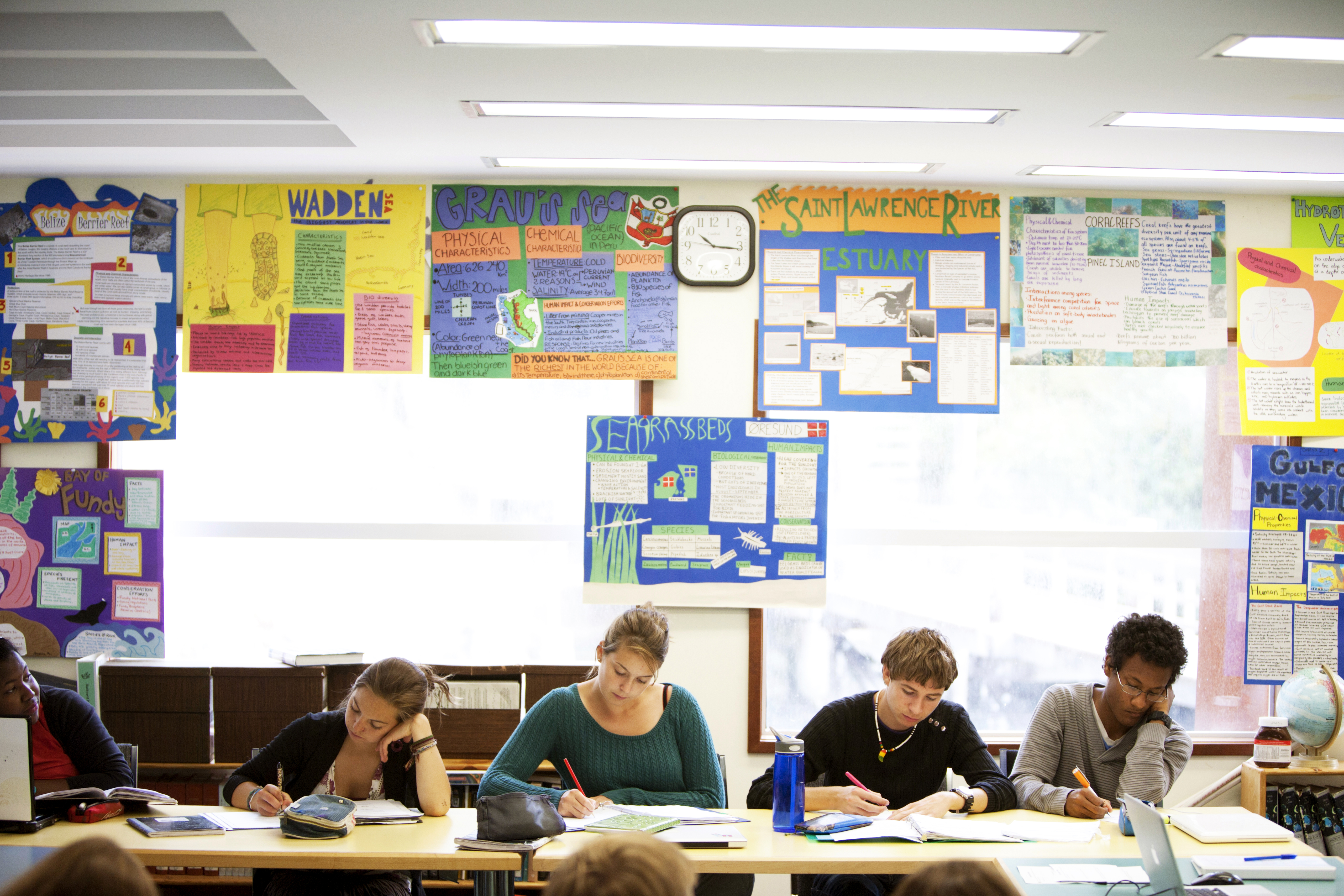 Elever i undervisning på internasjonal skole