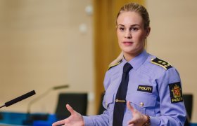 Politijurist i rettssak.