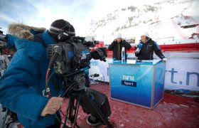 TV-fotograf filmer sportssending