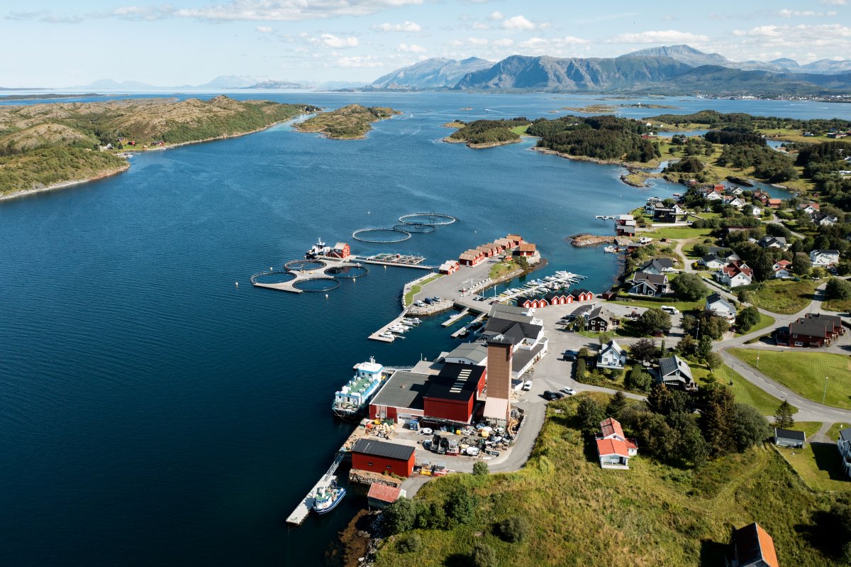 Campus BLÅ på Toft brygge utenfor Brønnøysund