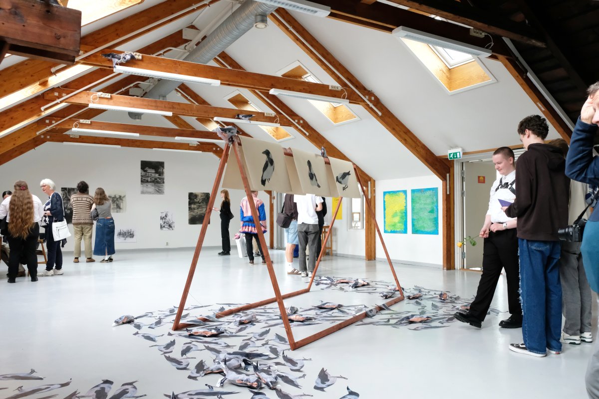 Fra en av skolens avgangsutstillinger