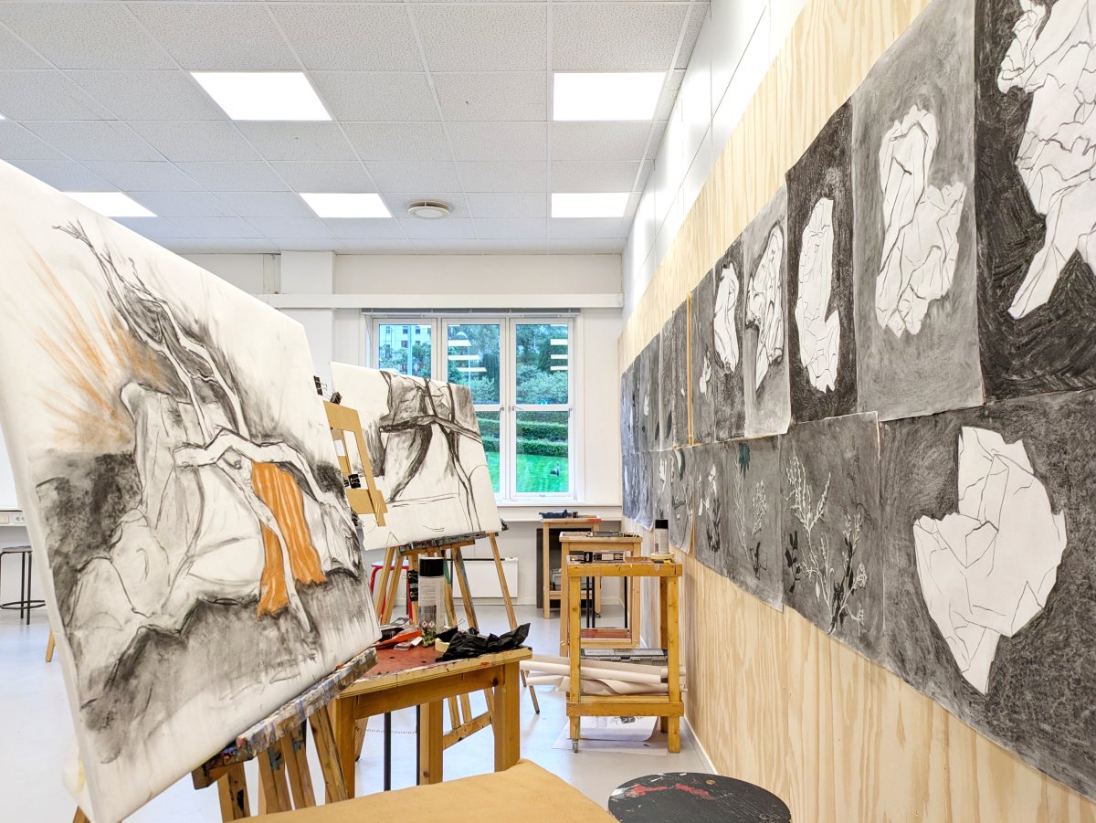 Fra undervisningsperiode med tegning 