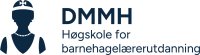 DMMH logo Tegning av en dronning og bokstavene DMMH