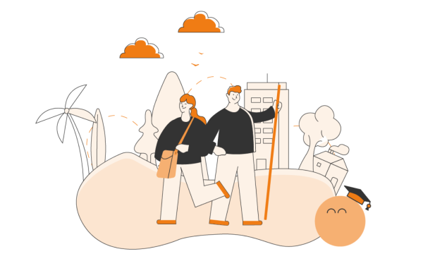 Unge voksne på reise i verdenen